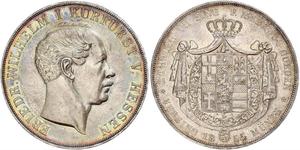 2 Thaler / 3½ Gulden Grand Duchy of Hesse (1806 - 1918) Silver Frederick William, Elector of Hesse (1802 - 1875)