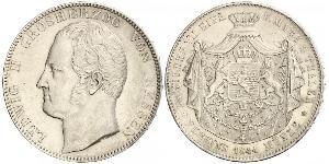 2 Thaler / 3½ Gulden 黑森-达姆施塔特 (1806 - 1918) 銀 路德维希二世 (黑森大公)