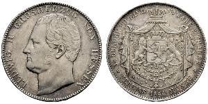 2 Thaler / 3½ Gulden 黑森-达姆施塔特 (1806 - 1918) 銀 路德维希二世 (黑森大公)