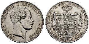 2 Thaler / 3½ Gulden 黑森-达姆施塔特 (1806 - 1918) 銀 弗里德里希·威廉 (黑森选侯) (1802 - 1875)