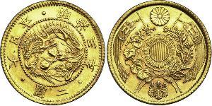 2 Yen Empire of Japan (1868-1947) Gold Meiji the Great (1852 - 1912)