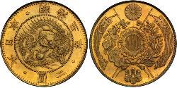 2 Yen Empire du Japon (1868-1947) Or Meiji the Great (1852 - 1912)