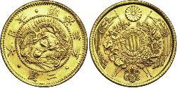 2 Yen Empire du Japon (1868-1947) Or Meiji the Great (1852 - 1912)