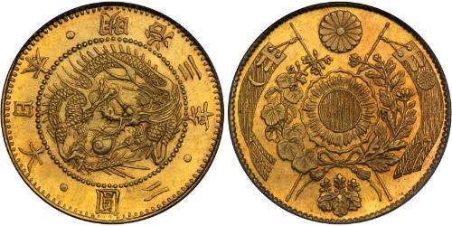 2 Yen Empire du Japon (1868-1947) Or Meiji the Great (1852 - 1912)