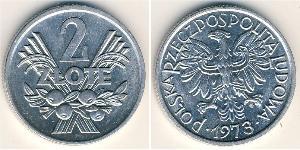 2 Zloty Volksrepublik Polen (1952-1990) Aluminium 
