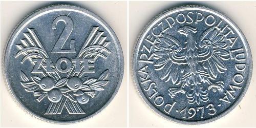 2 Zloty Volksrepublik Polen (1952-1990) Aluminium 