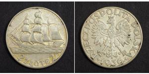 2 Zloty Deuxième République de Pologne (1918 - 1939) Argent 