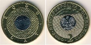 2 Zloty 波兰 Bimetal 