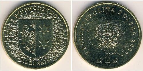 2 Zloty Third Polish Republic (1991 - ) Brass 