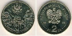 2 Zloty Third Polish Republic (1991 - ) Laiton 