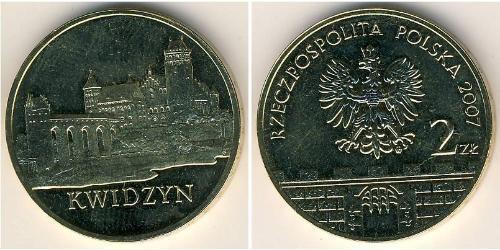 2 Zloty Third Polish Republic (1991 - ) Laiton 