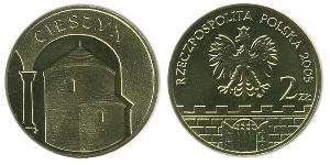 2 Zloty Third Polish Republic (1991 - ) Latón 