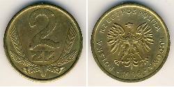 2 Zloty Repubblica Popolare di Polonia (1952-1990) Ottone 
