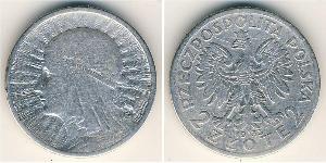 2 Zloty Zweite Polnische Republik (1918 - 1939) Silber 