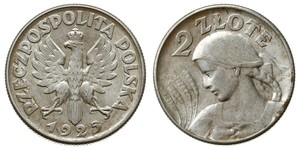 2 Zloty Zweite Polnische Republik (1918 - 1939) Silber 