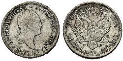 2 Zloty Russian Empire (1720-1917) Silver Alexander I of Russia (1777-1825)