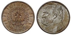 2 Zloty Deuxième République de Pologne (1918 - 1939)  