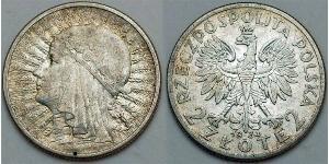 2 Zloty Deuxième République de Pologne (1918 - 1939)  