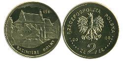 2 Zloty 波兰 黃銅 