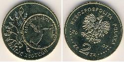 2 Zloty 波兰 黃銅 