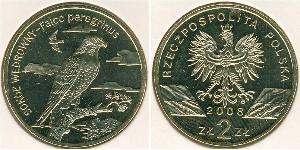2 Zloty 波兰 黃銅 