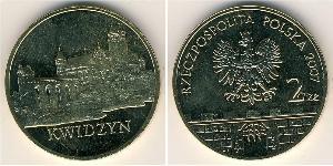 2 Zloty 波兰 黃銅 
