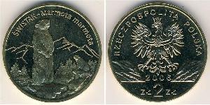 2 Zloty 波兰 黃銅 