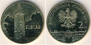 2 Zloty 波兰 黃銅 