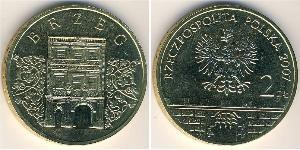 2 Zloty 波兰 黃銅 
