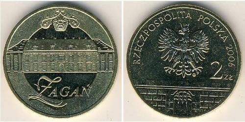 2 Zloty 波兰 黃銅 