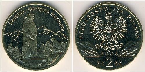2 Zloty 波兰 黃銅 