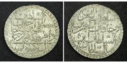 2 Zolota Empire ottoman (1299-1923) Argent Moustapha III (1757 - 1774)