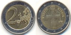 2 Євро Кіпр (1960 - ) Біметал 