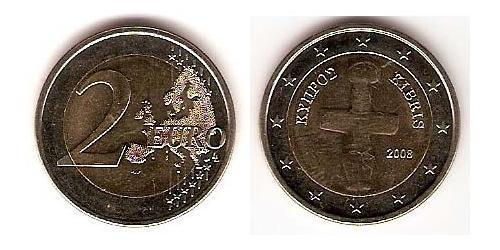 2 Євро Кіпр (1960 - ) Біметал 