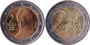 2 Євро Австрійська Республіка (1955 - ) Нікель 
