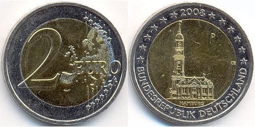 2 Євро Німеччина Нікель/Мідь 