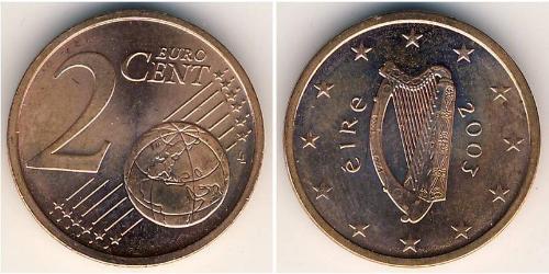 2 Євроцент Ірландія (1922 - ) Мідь/Залізо 