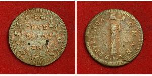 2 Байокко Папская область (752-1870) Медь 