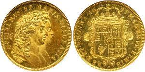 2 Гинея Королевство Англия (927-1649,1660-1707) Золото Вильгельм III (1650-1702)