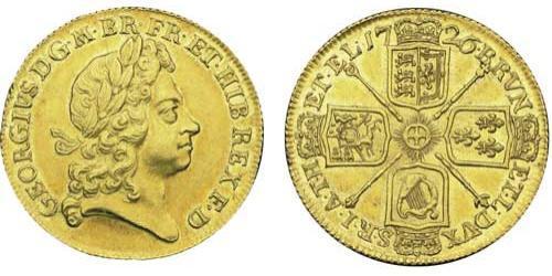 2 Гинея Королевство Великобритания (1707-1801) Золото Георг I (1660-1727)