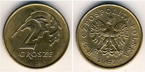 2 Грош Республика Польша (1991 - ) Бронза 