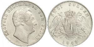 2 Гульден Великое герцогство Баден (1806-1918) Серебро Леопольд (великий герцог Баденский)(1790 – 1852)