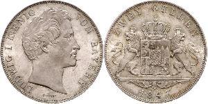 2 Гульден Королевство Бавария (1806 - 1918) Серебро Людвиг I (король Баварии)(1786 – 1868)
