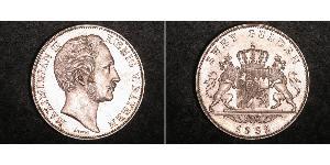 2 Гульден Королевство Бавария (1806 - 1918) Серебро Максимилиан II (король Баварии)(1811 - 1864)