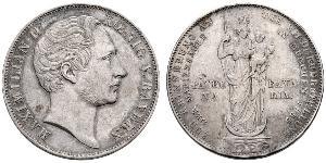 2 Гульден Королевство Бавария (1806 - 1918) Серебро Максимилиан II (король Баварии)(1811 - 1864)