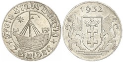 2 Гульден Gdansk (1920-1939) Срібло 