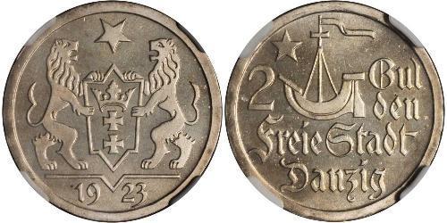 2 Гульден Gdansk (1920-1939) Срібло 