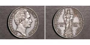 2 Гульден Королівство Баварія (1806 - 1918) Срібло Максиміліан II (король Баварії)(1811 - 1864)