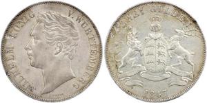 2 Гульден Королівство Вюртемберг Срібло William I of Württemberg