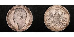 2 Гульден Королівство Вюртемберг Срібло William I of Württemberg